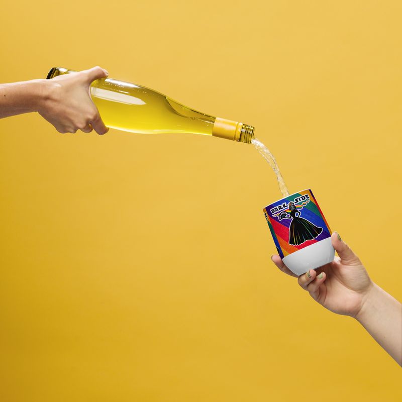 Wine tumbler - Darth Vader - Yas, Drag Queen! - Pride Collection (Rainbow)