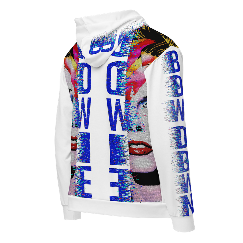 Unisex hoodie (zip-up) - Bow Down To Bowie