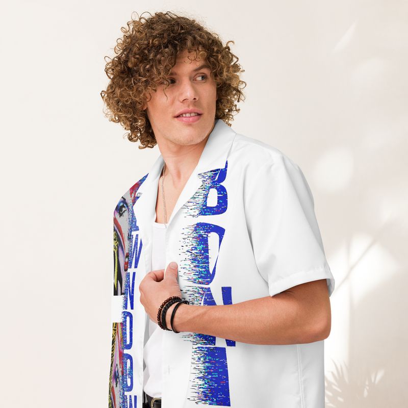 Unisex button shirt - Bow Down To Bowie