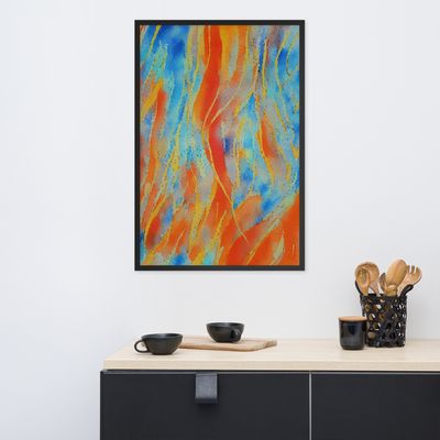 Framed Wall Art - Fire Dance