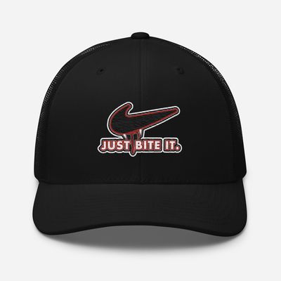 Trucker Cap - Halloween - Just Bite It - Vampire Swoosh