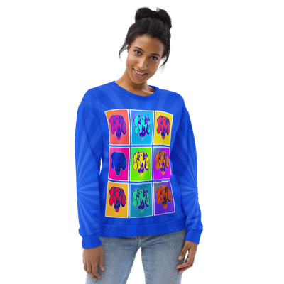 Unisex Sweatshirt - Dachshund Retro Pop Art