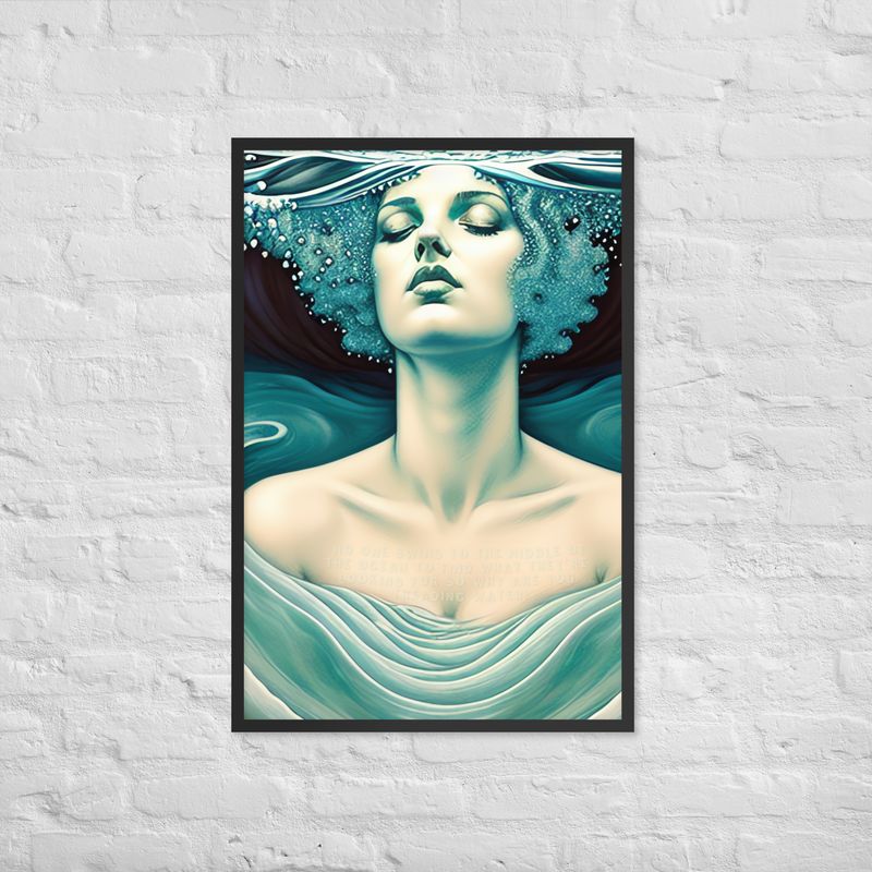 Framed Wall Art - Treading Water