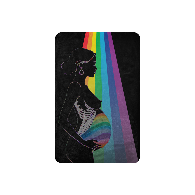 Sherpa Throw Blanket - Motherhood - Rainbow Baby