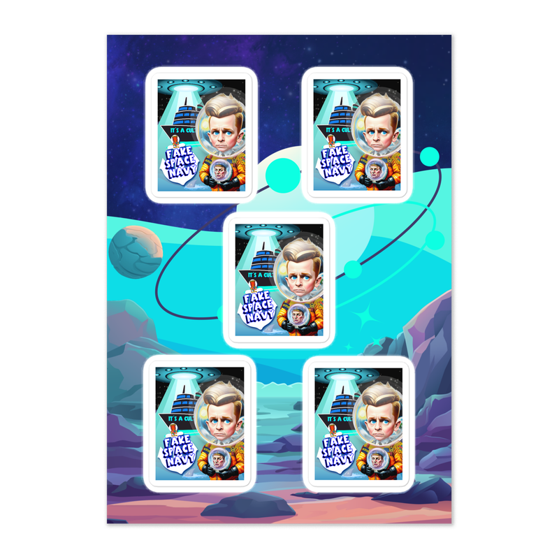 Sticker sheet - Scientology - Fake Space Navy