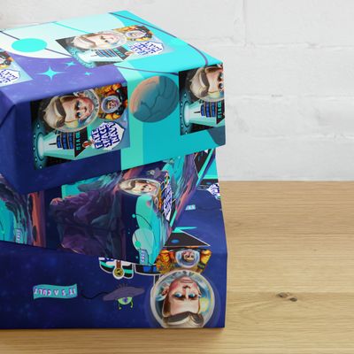 Gift wrapping paper sheets - Scientology - Fake Space Navy