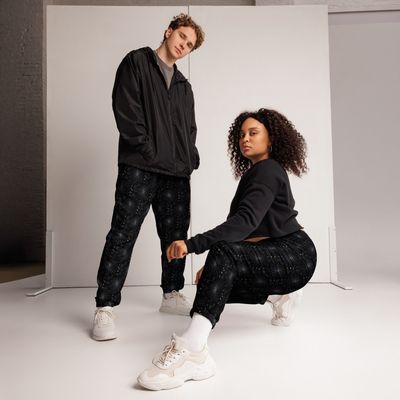 Unisex track pants - Black Dahlia Drama
