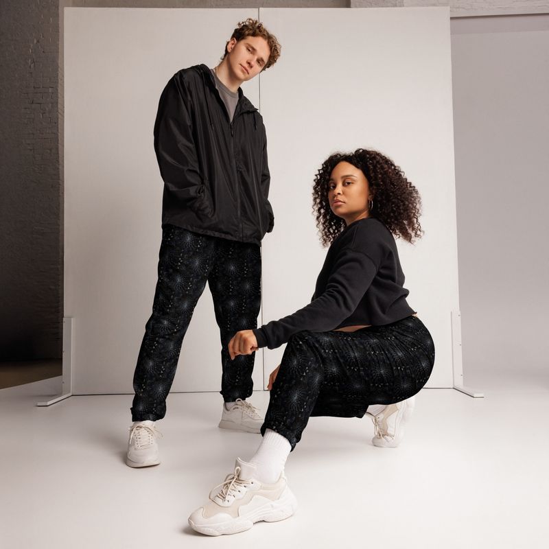 Unisex track pants - Black Dahlia Drama