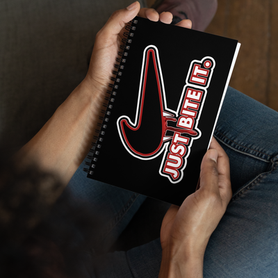 Spiral notebook - Halloween - Just Bite It - Vampire Swoosh