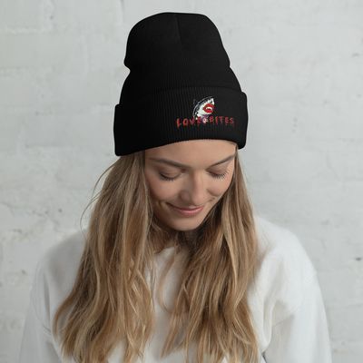 Cuffed Beanie - Shark Love Bites