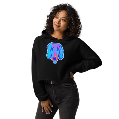 Crop Hoodie - Dachshund Licks &amp; Kisses