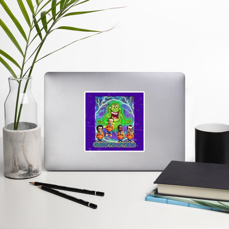 Bubble-free stickers - Ghostbusters - Cross the Streams Slimer
