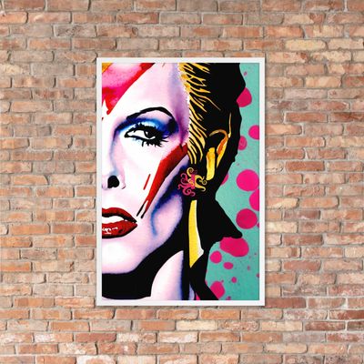 Framed Wall Art - David Bowie Tribute - Heroes