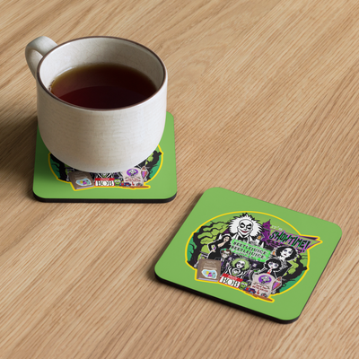 Cork-back coaster - It's Showtime: Beetlejuice, Beetlejuice!