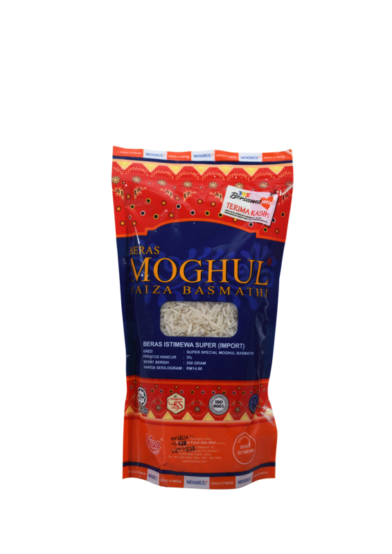 PRE ORDER (14 WORKING DAYS) - Moghul Faiza Basmathi 250gm (Without Box / Tanpa Kotak)