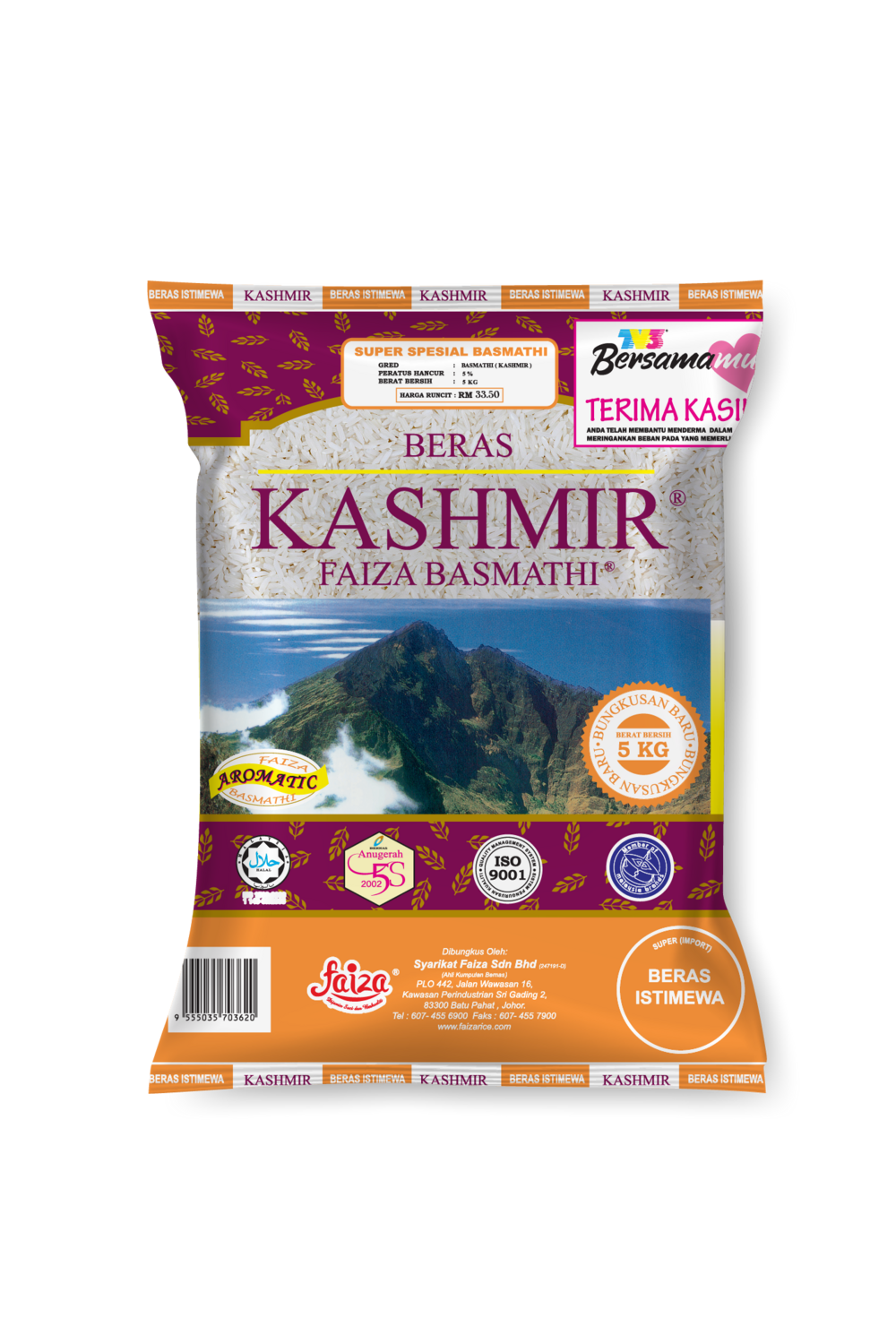 Kashmir Faiza Basmathi 5kg
