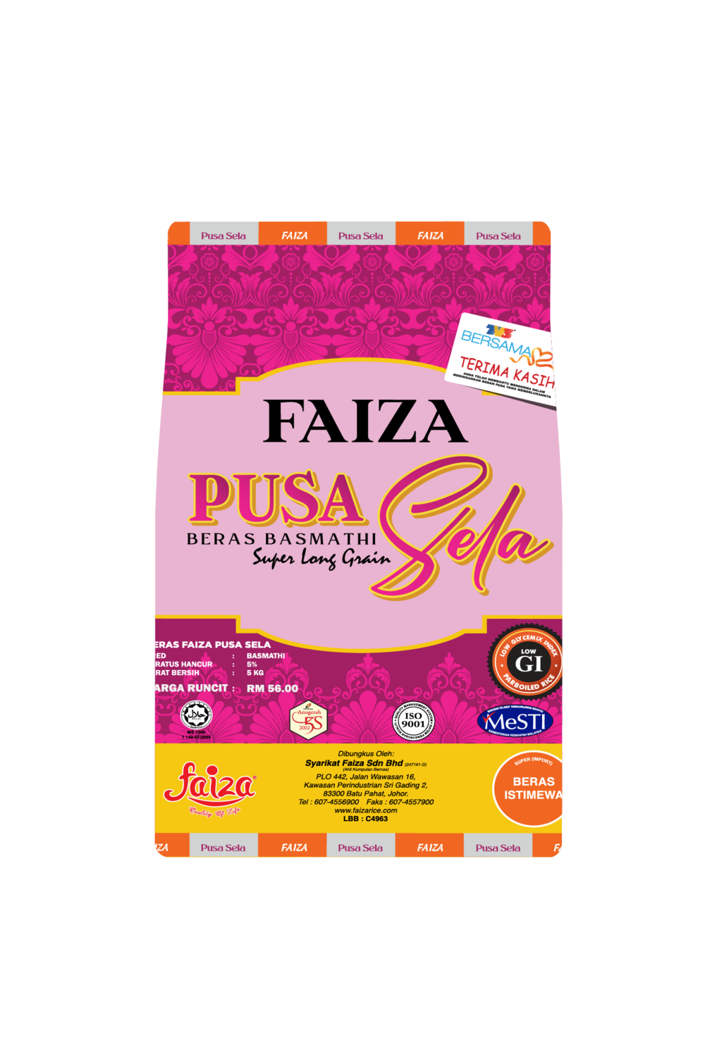 Pusa Sela Faiza Basmathi 5kg