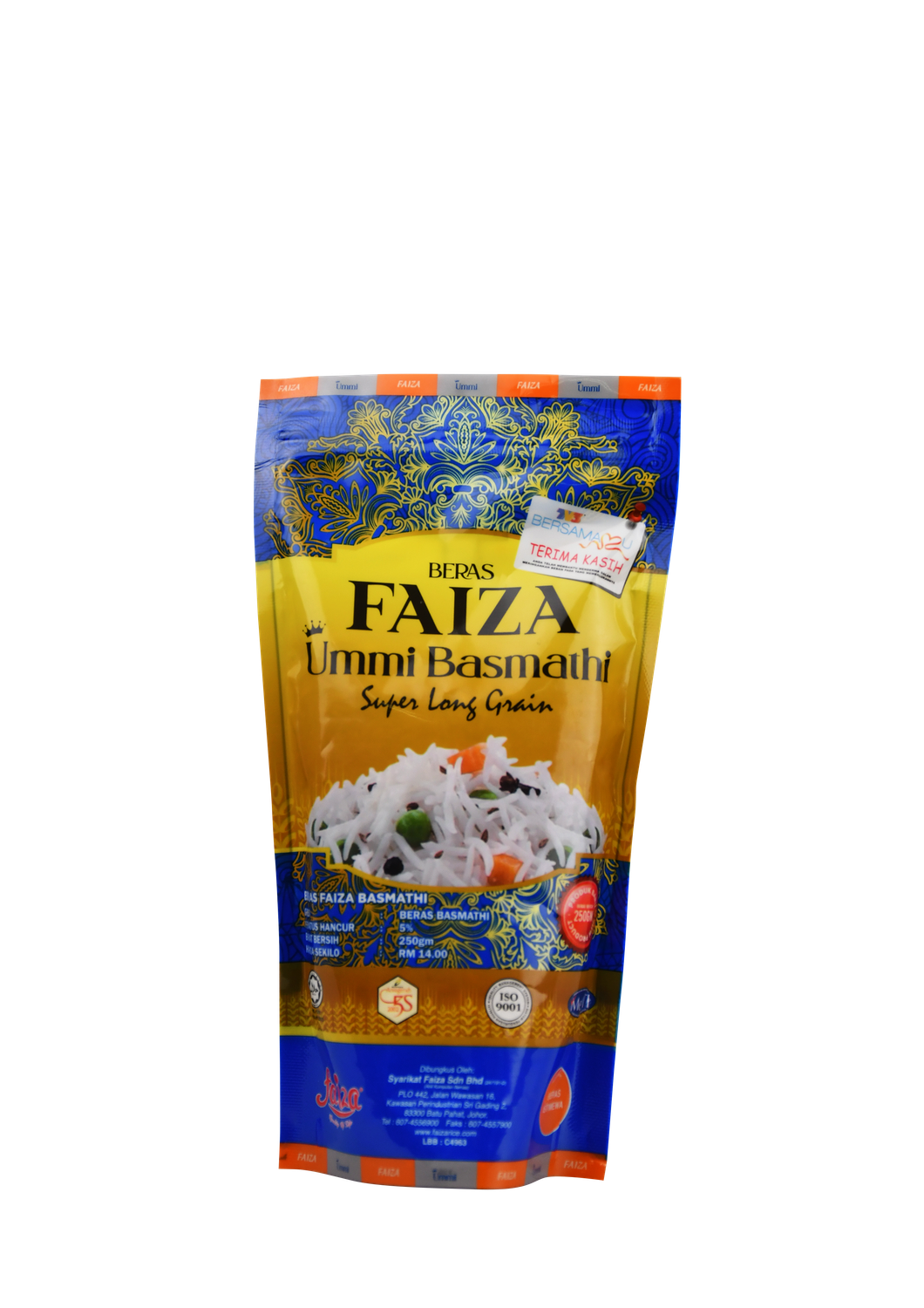 PRE ORDER (14 WORKING DAYS) - Faiza Ummi Basmathi 250gm (Without Box / Tanpa Kotak)