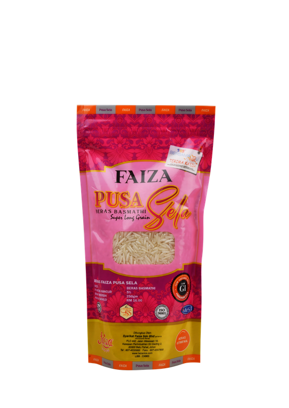 PRE ORDER (14 WORKING DAYS) - Faiza Pusa Sela Basmathi 250gm (Without Box / Tanpa Kotak) PRE ORDER (14 WORKING DAYS) - Faiza Pusa Sela Basmathi 250gm (Without Box / Tanpa Kotak)