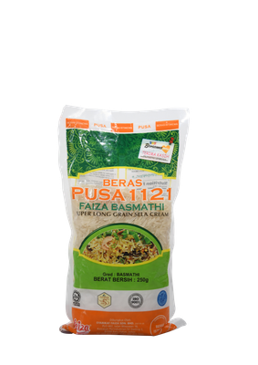 Pusa 1121 Faiza Basmathi 250gm (Without Box) - PRE ORDER Pusa 1121 Faiza Basmathi 250gm (Without Box) - PRE ORDER
