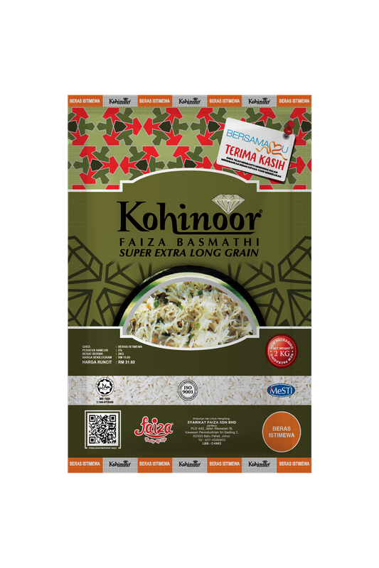 Beras Kohinoor Faiza Basmathi 2kg