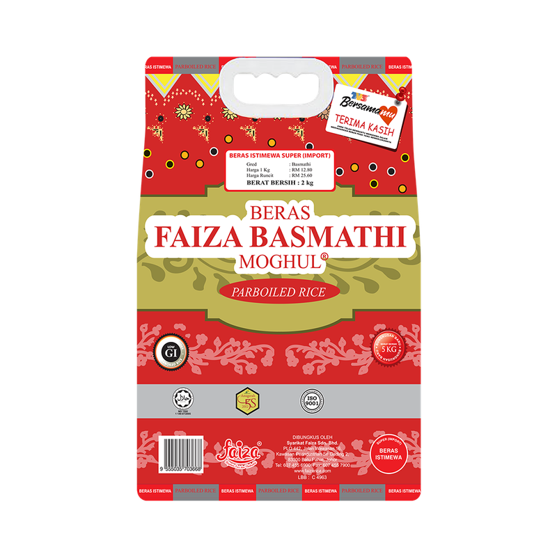 Beras Moghul Parboiled Basmathi 5kg