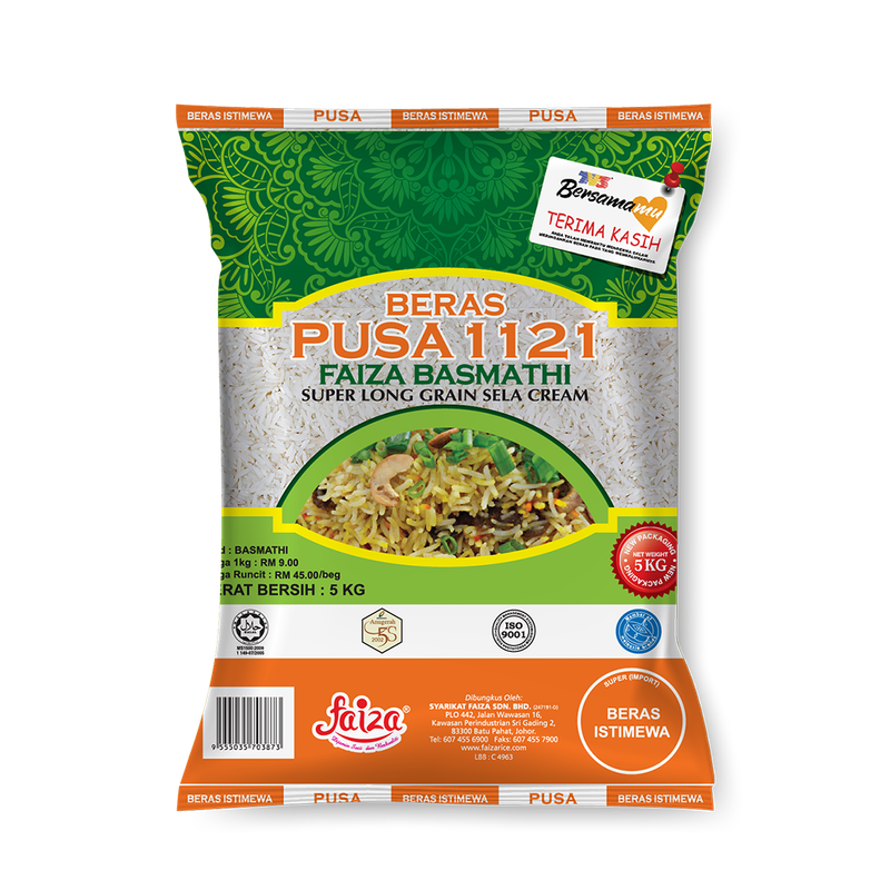 Beras Pusa 1121 Faiza Basmathi 5kg