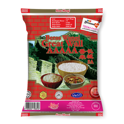 Beras Wangi Great Wall AAAAA 10kg Beras Wangi Great Wall AAAAA 10kg