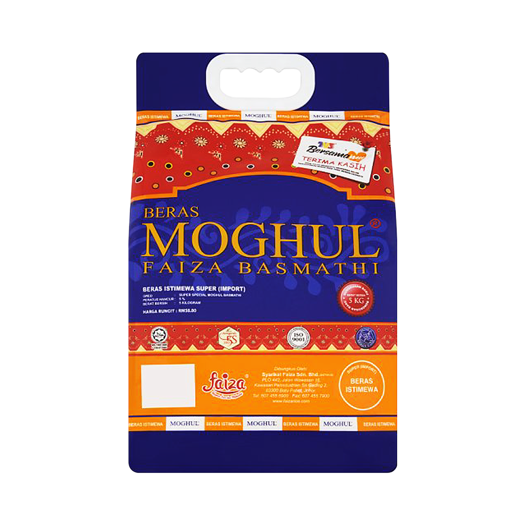 Beras Moghul Faiza Basmathi 5kg Beras Moghul Faiza Basmathi 5kg