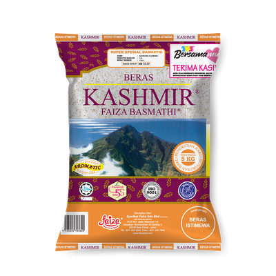 Beras Kashmir Faiza Basmathi 5kg Beras Kashmir Faiza Basmathi 5kg