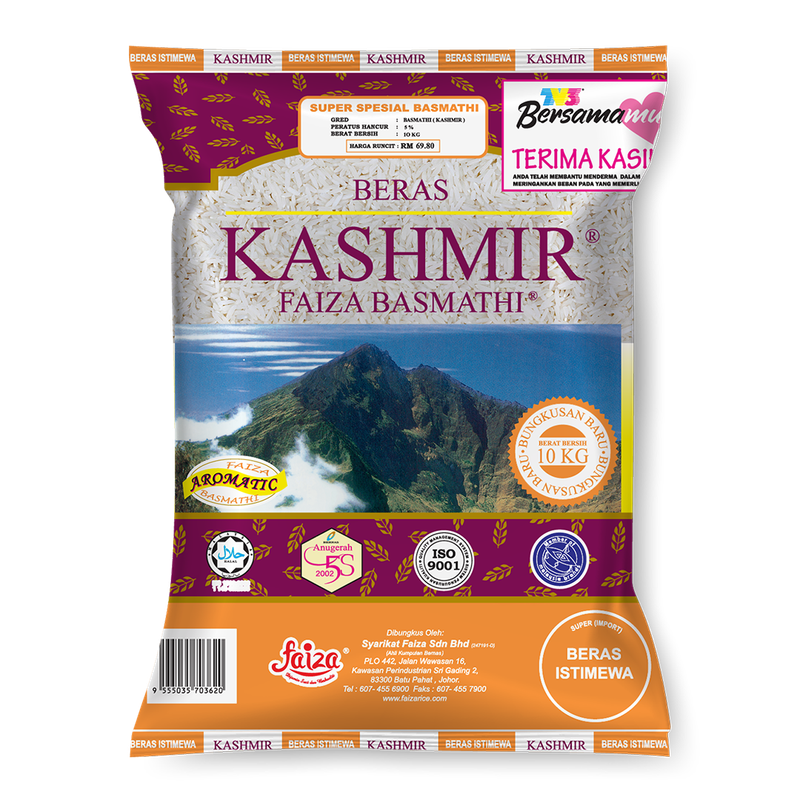 Beras Kashmir Faiza Basmathi 10kg