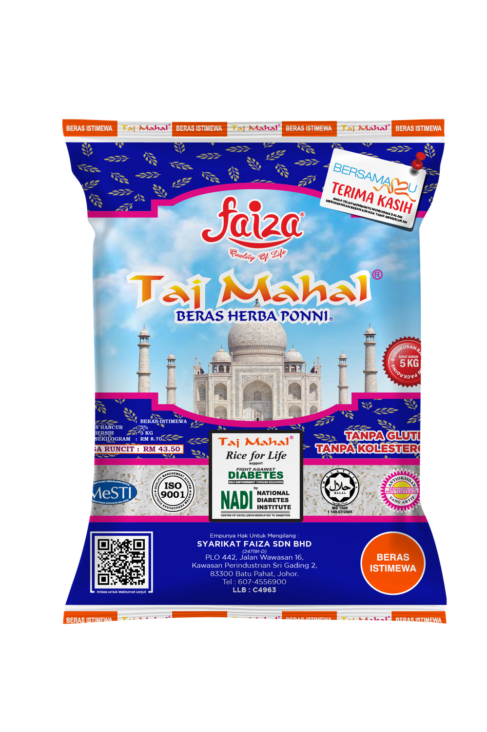 Beras Taj Mahal Faiza 5 KG Beras Taj Mahal Faiza 5 KG