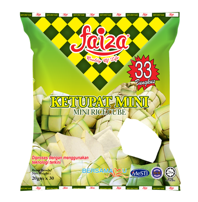 Ketupat Mini Faiza 20gm x 33 (Mini) Ketupat Mini Faiza 20gm x 33 (Mini)