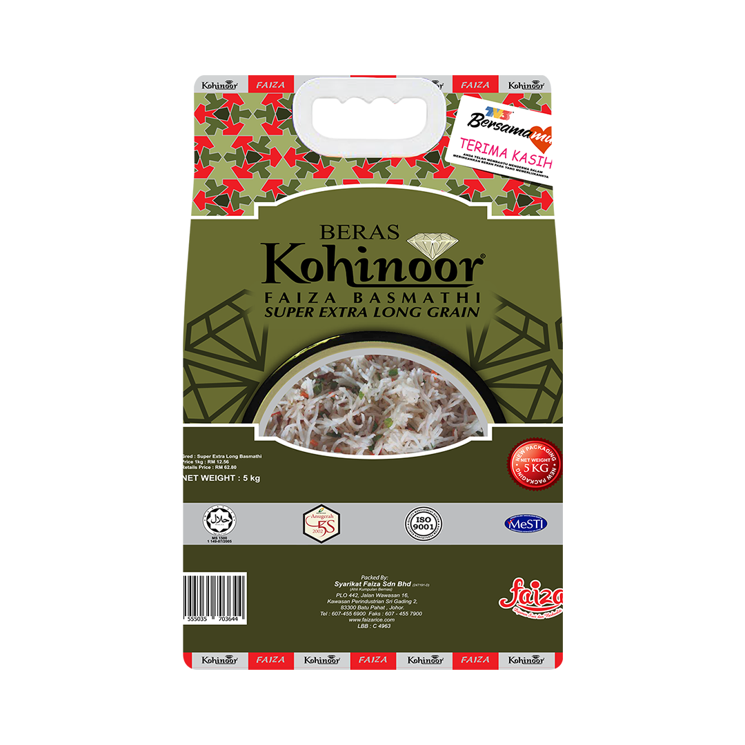 Beras Kohinoor Faiza Basmathi 5kg Beras Kohinoor Faiza Basmathi 5kg