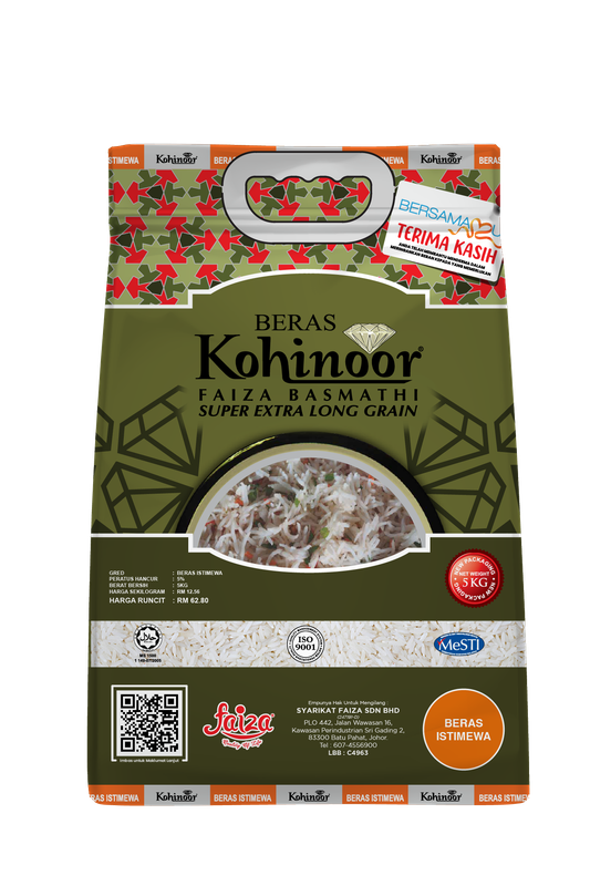 Beras Kohinoor Faiza Basmathi 5kg