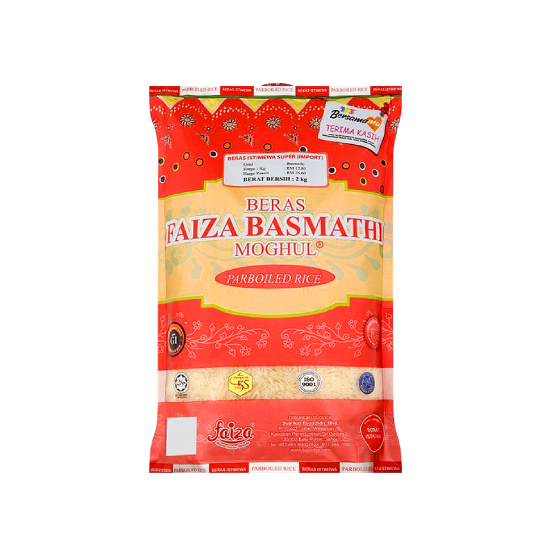 Beras Moghul Parboiled Basmathi 2kg