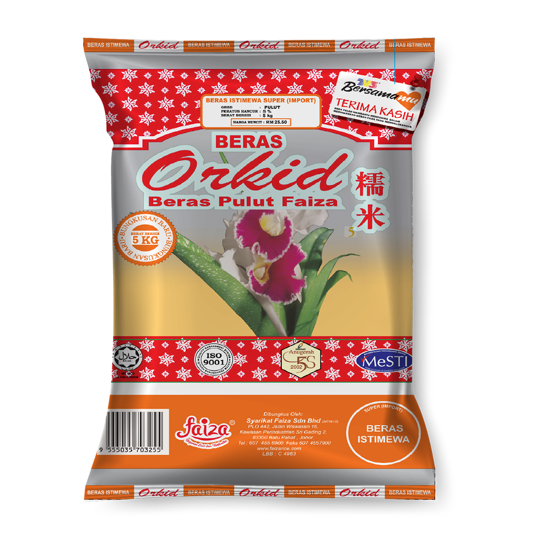 Beras Pulut Orkid Faiza 5kg