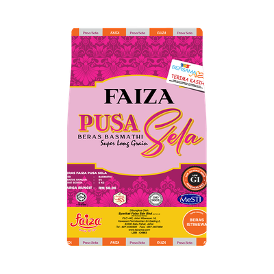 Beras Pusa Sela Faiza Basmathi 5kg Beras Pusa Sela Faiza Basmathi 5kg