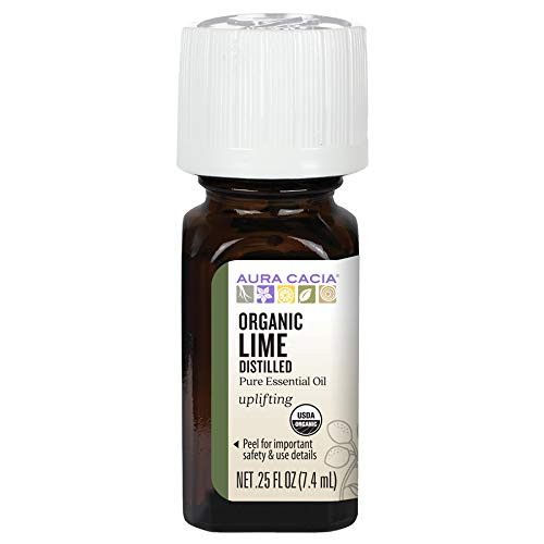 OG2 Aura Cacia LIME Distilled Essential Oil  1 X 0.25 OZ