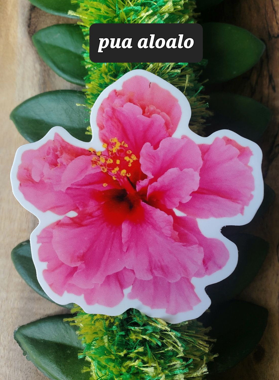 Pink Hibiscus Sticker
