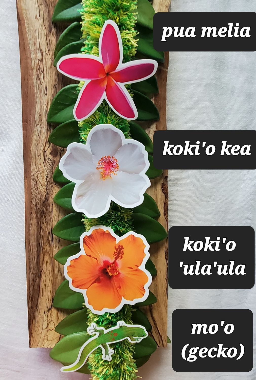 White Hibiscus - Sticker