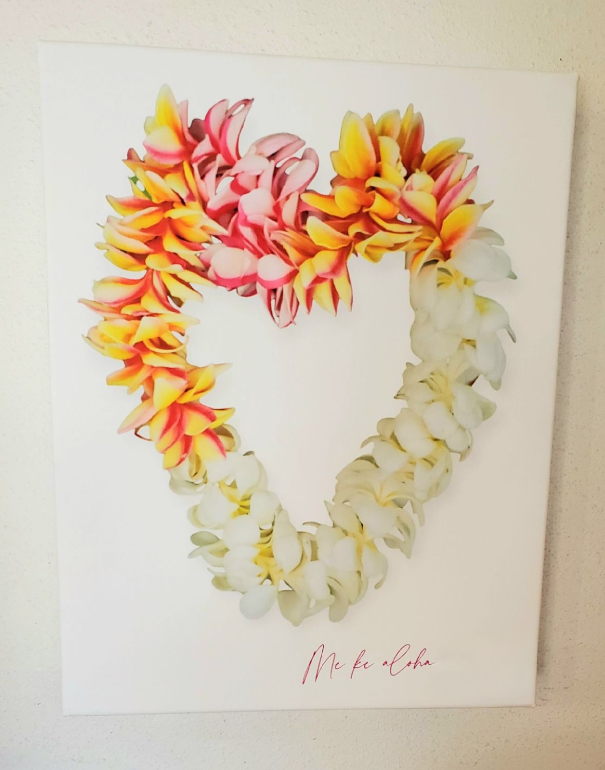 "Me ke aloha" ( (with love) - Canvas Wrapped "Me ke aloha" ( (with love) - Canvas Wrapped