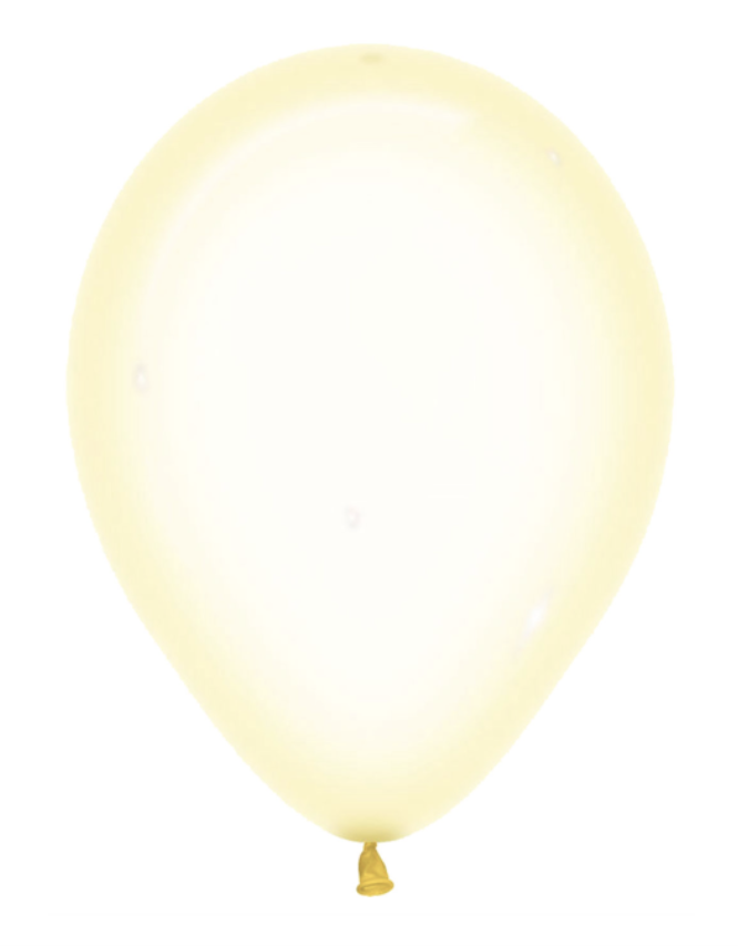 Solido Cristal Pastel Amarillo (Redondo)