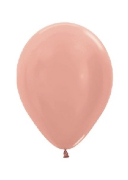 Solido Metalizado Rosa Dorado (Redondo)