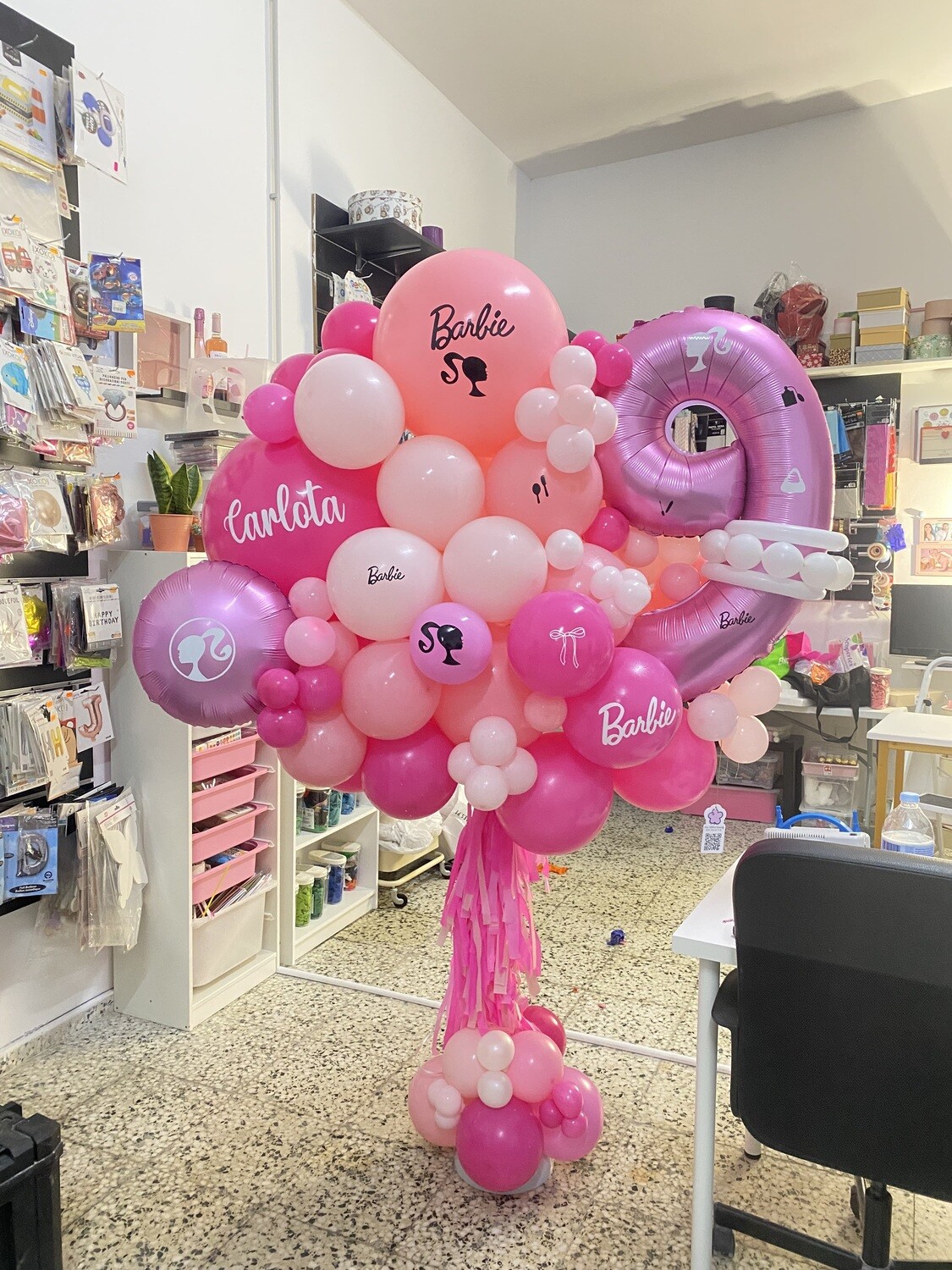 Torre de globos Barbie