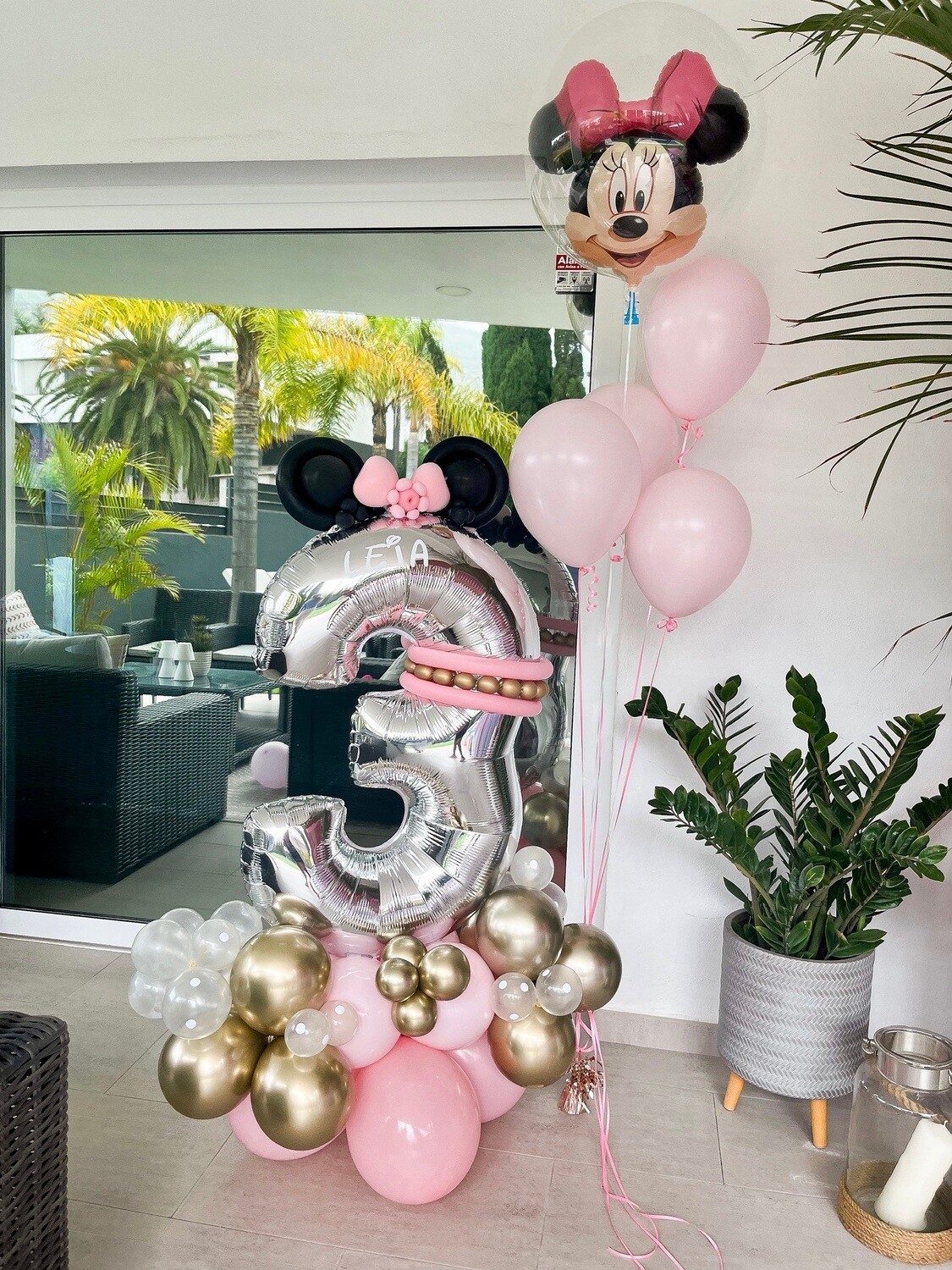 Arreglo de globos- Bouquet Minnie
