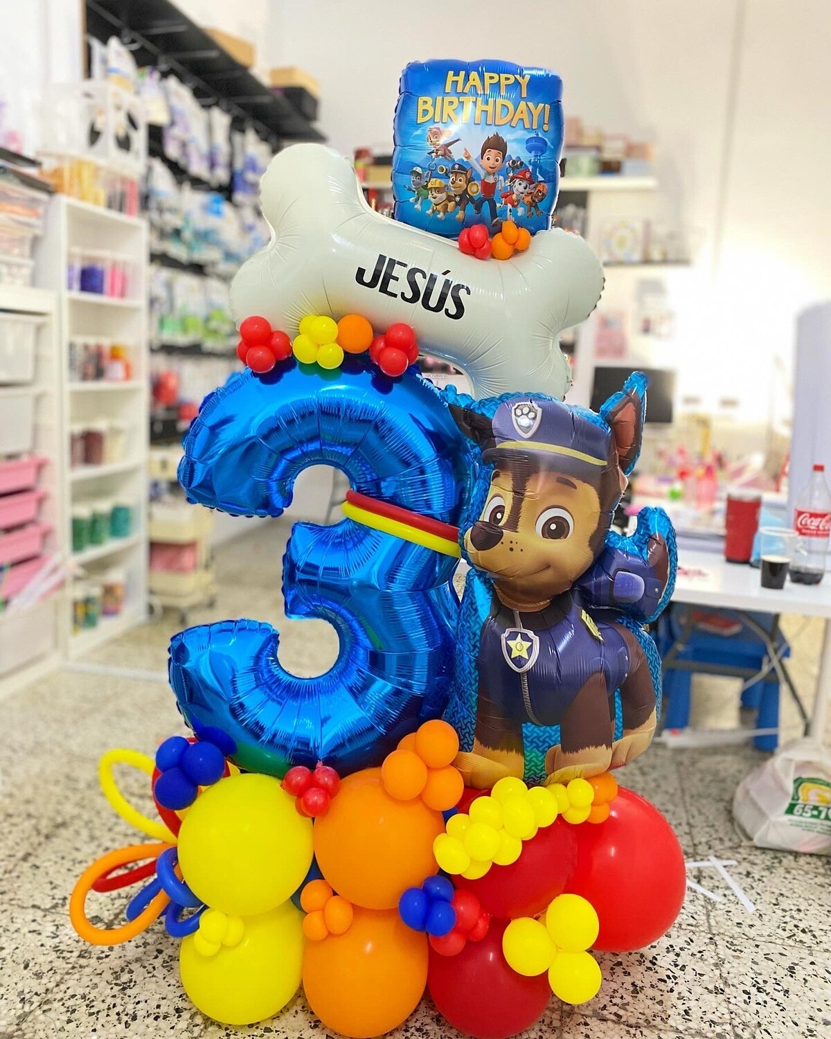 Arreglo de globos-Bouquet Patrulla Canina
