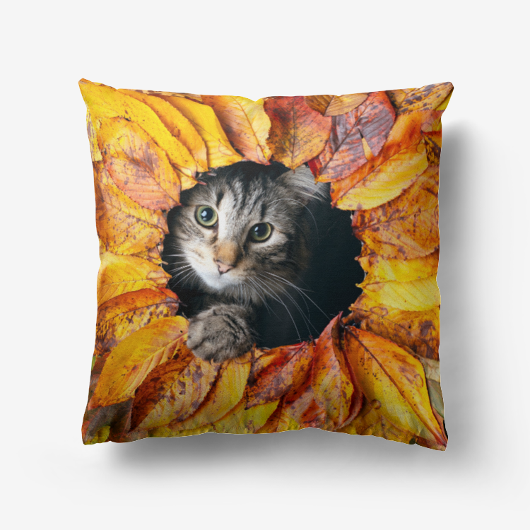 Kitten Print Home Goods Premium Hypoallergenic Throw Pillow