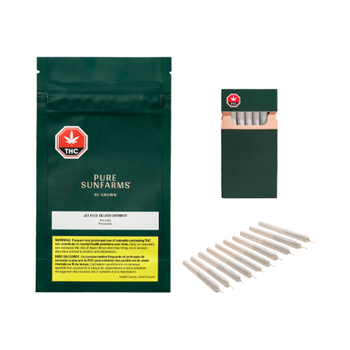 PURE SUNFARMS
Pure Sunfarms Jet Fuel Gelato Pre-Roll
Pre-Roll
