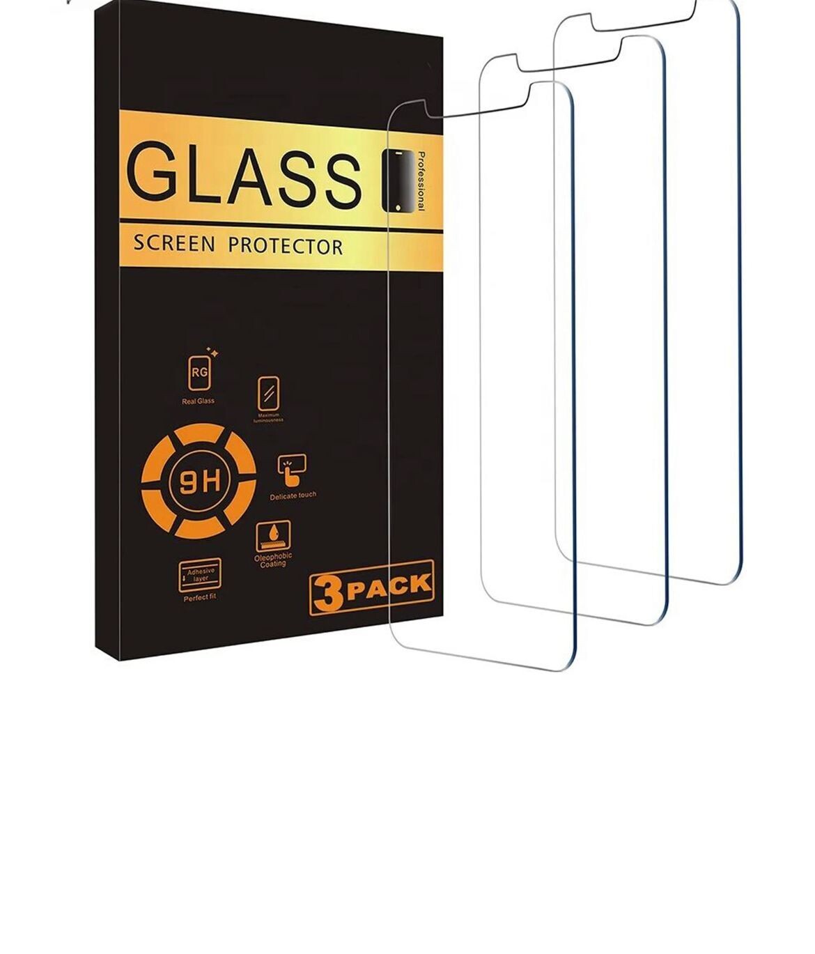 Panzerglas Schutzfolie für IPhone - Display (3er-Pack)